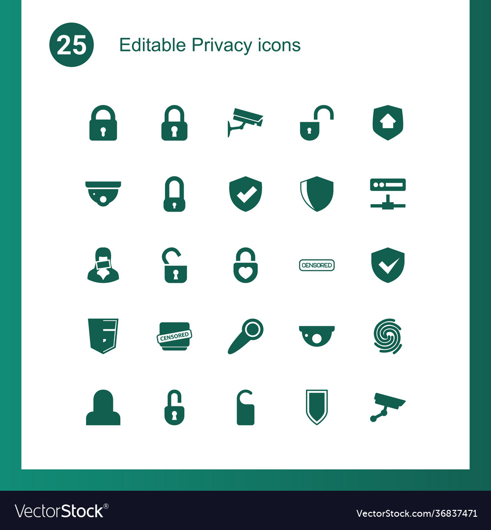 Privacy icons