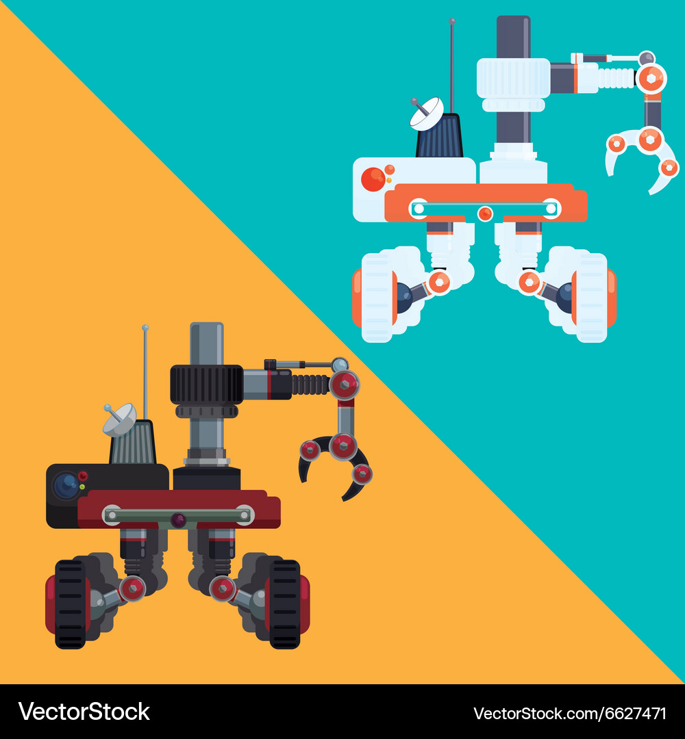 Robot and technology design Royalty Free Vector Image