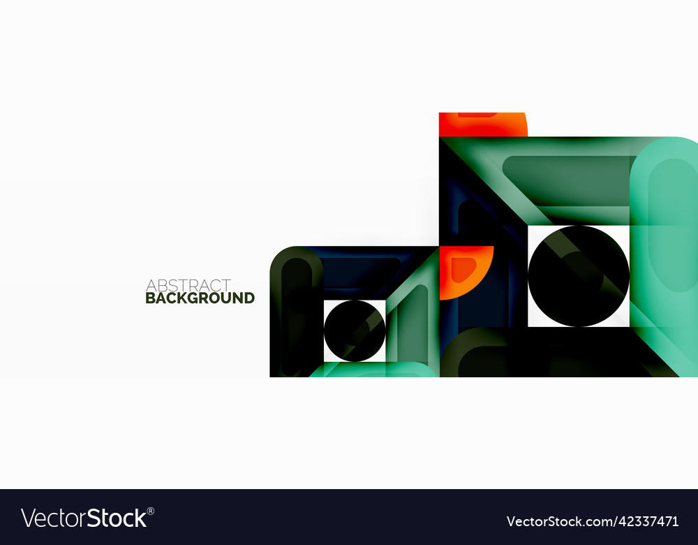 Square and circle minimal abstract background Vector Image Square and circle minimal abstract background