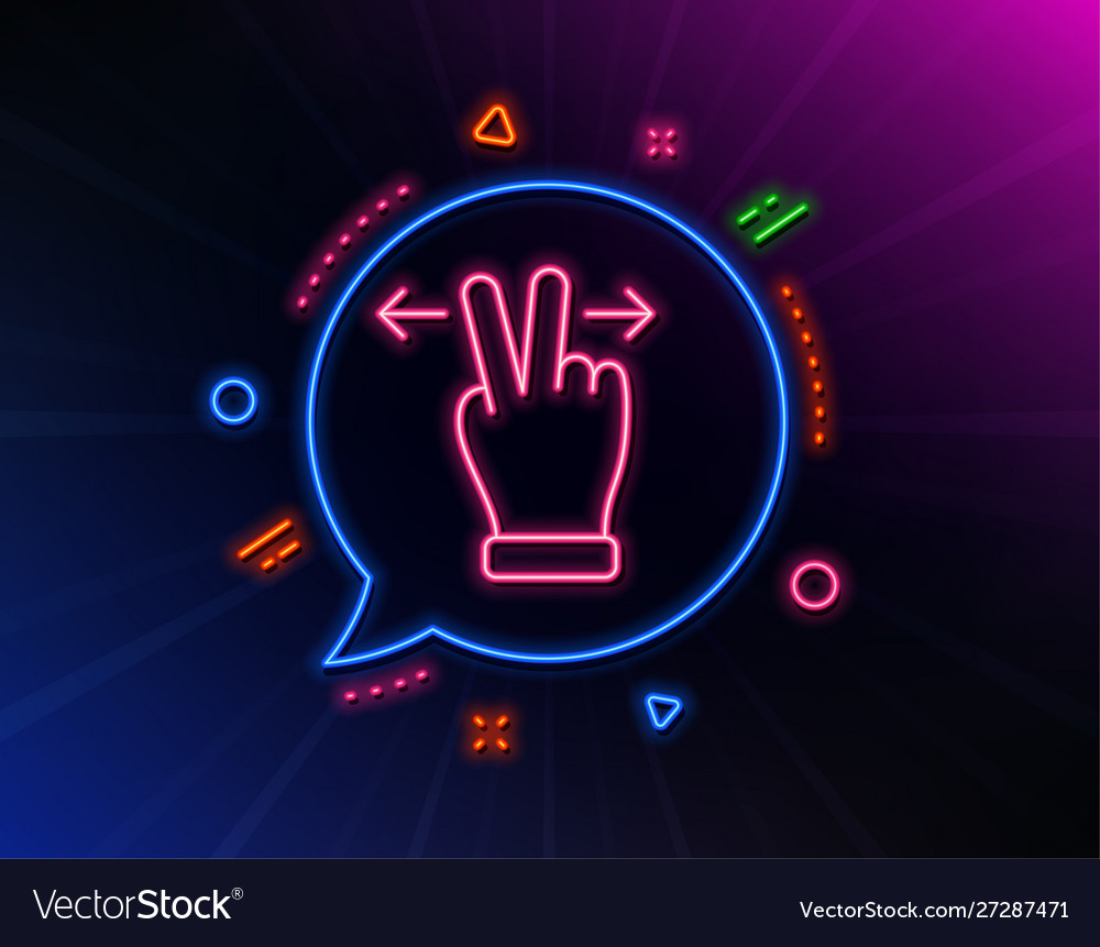Touchscreen gesture line icon slide arrow sign