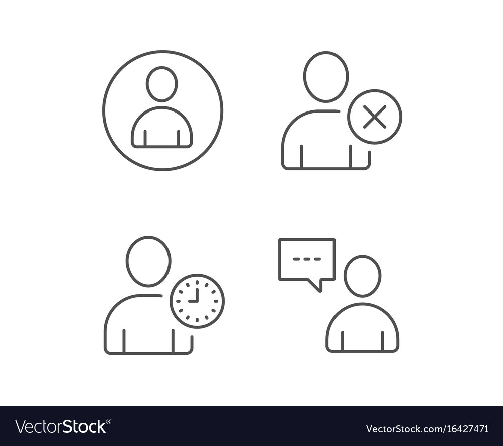 User remove profile and comments line icons