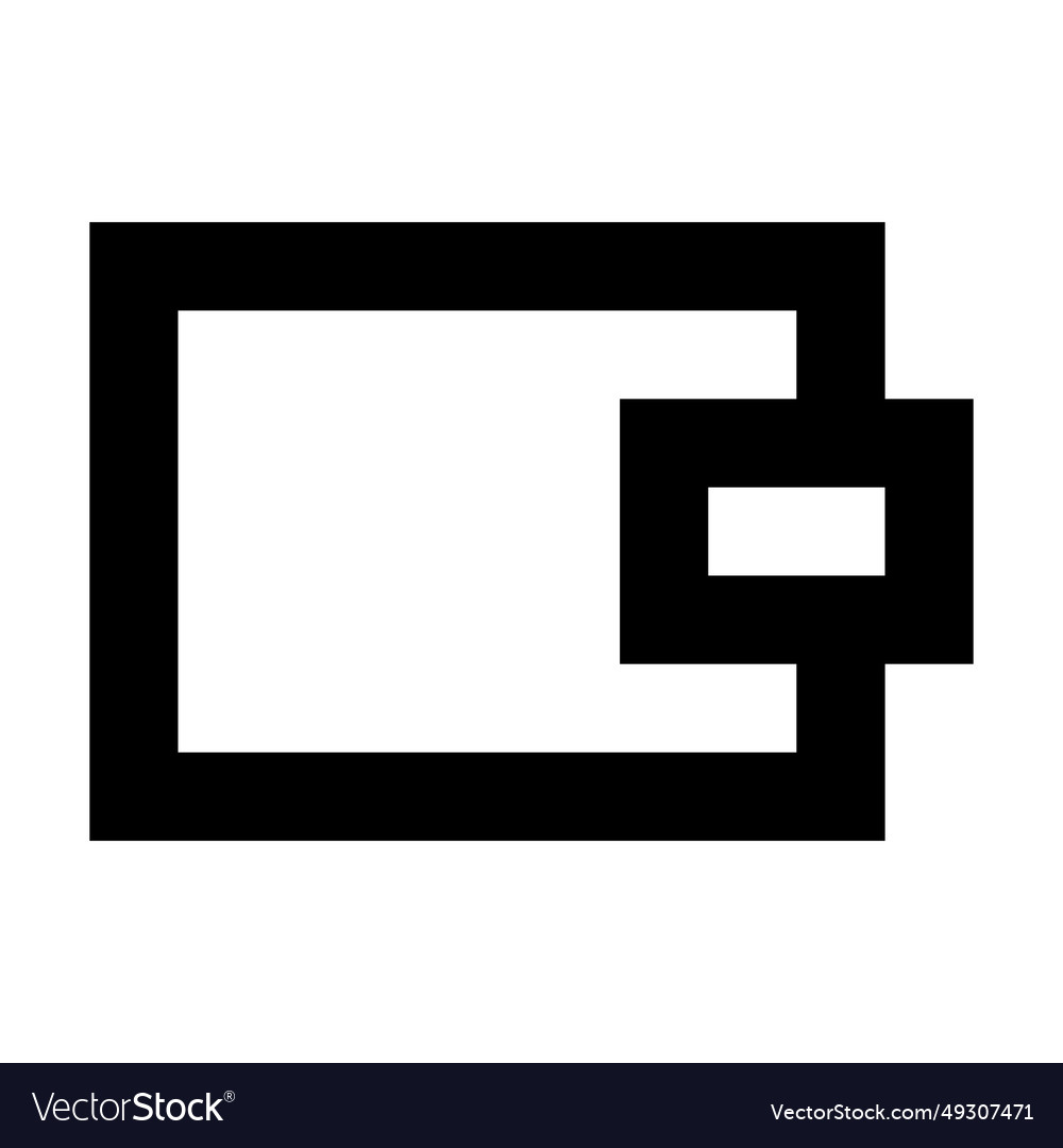 Wallet icon suitable for website ui design vector image Wallet icon suitable for website ui design