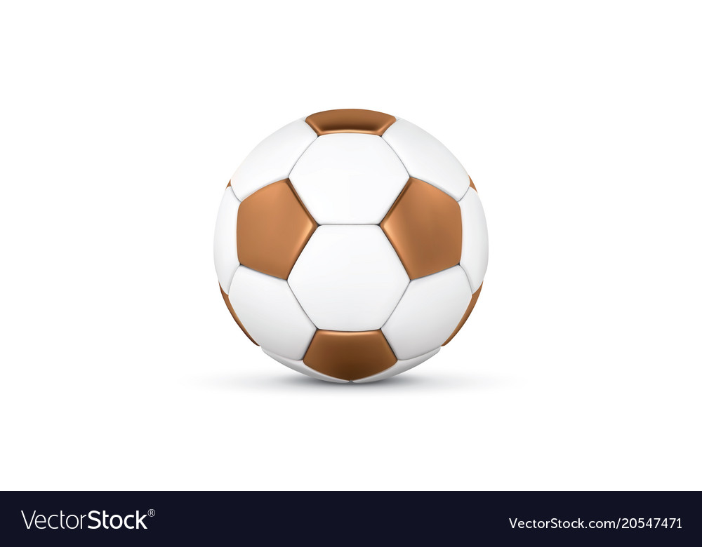 White and Gold Soccer Ball