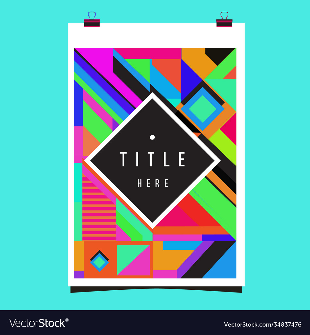 Abstract colorful geometric pattern background Vector Image Abstract colorful geometric pattern background