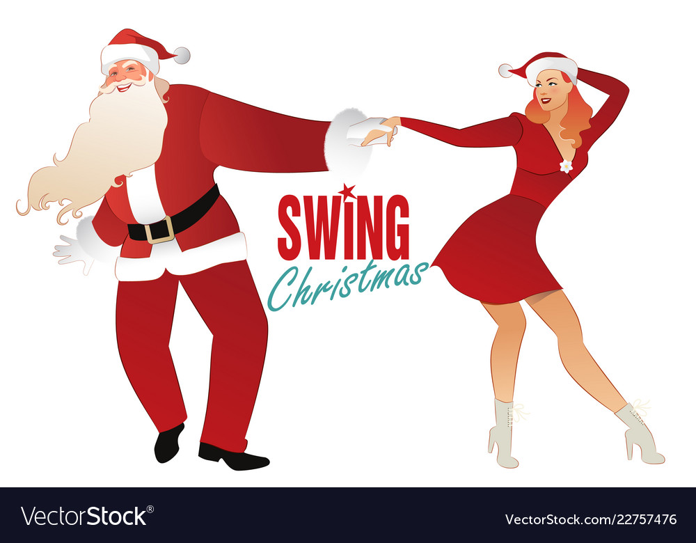 Weihnachten Swing Tanzen Paar