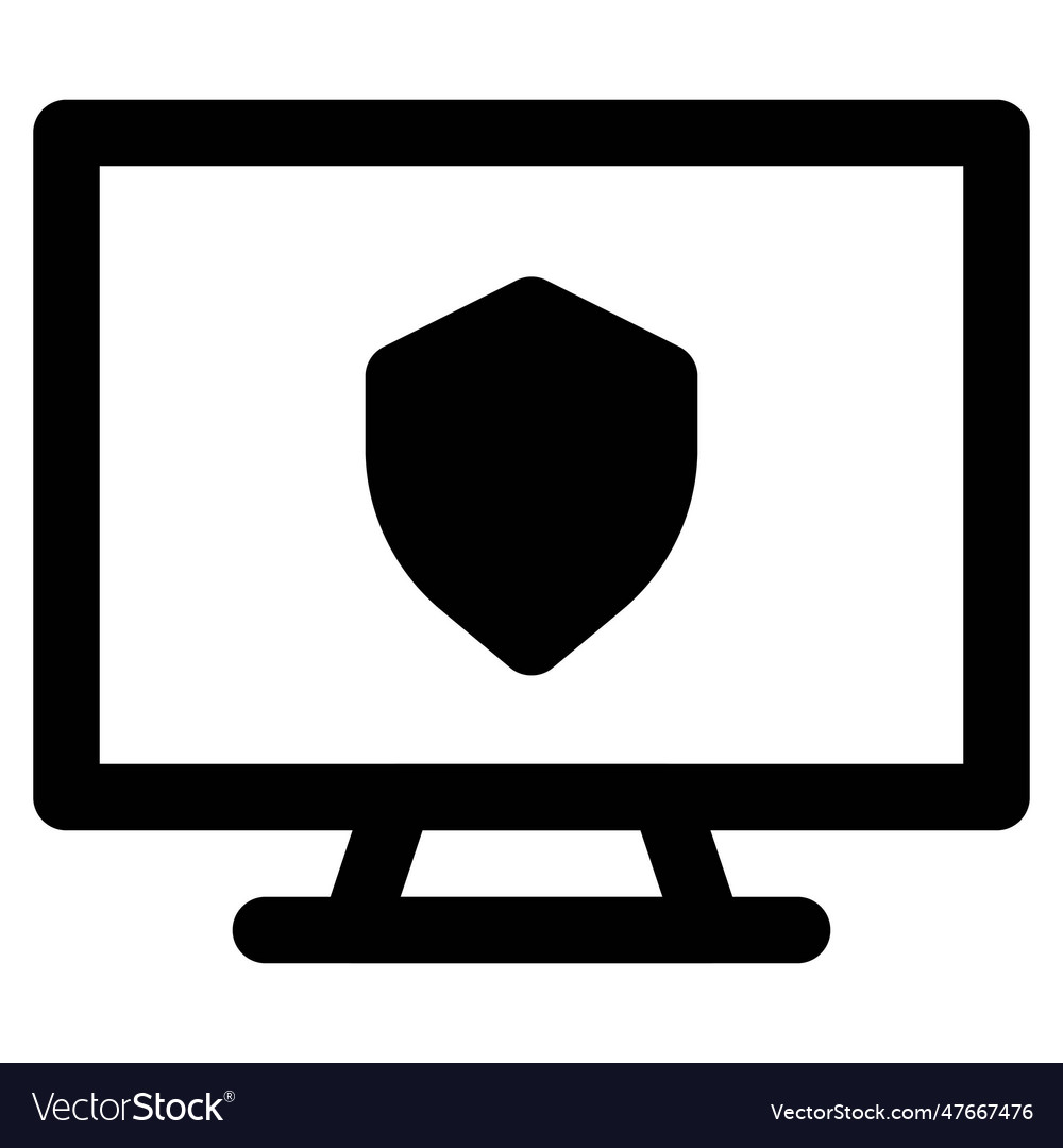 Computer protected with cyber security system