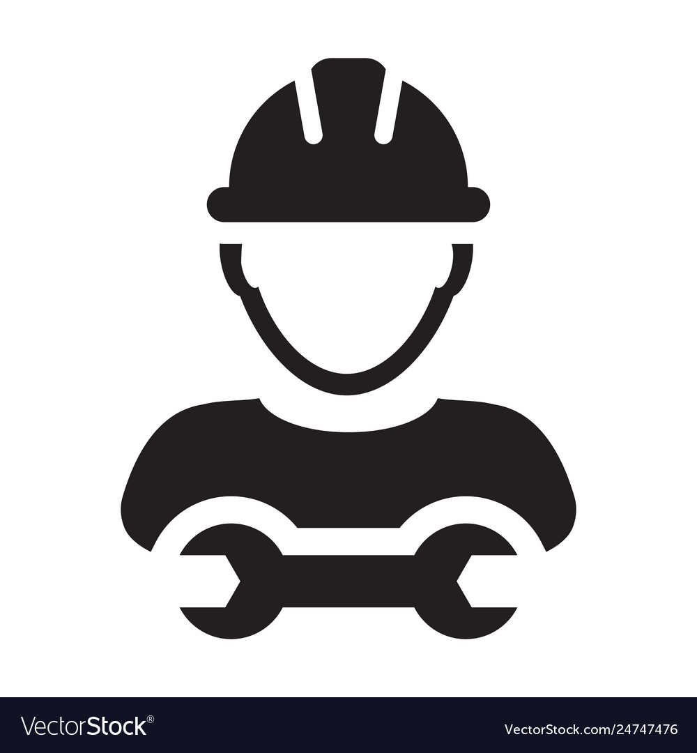 Contractor icon male worker person profile avatar Vector Image