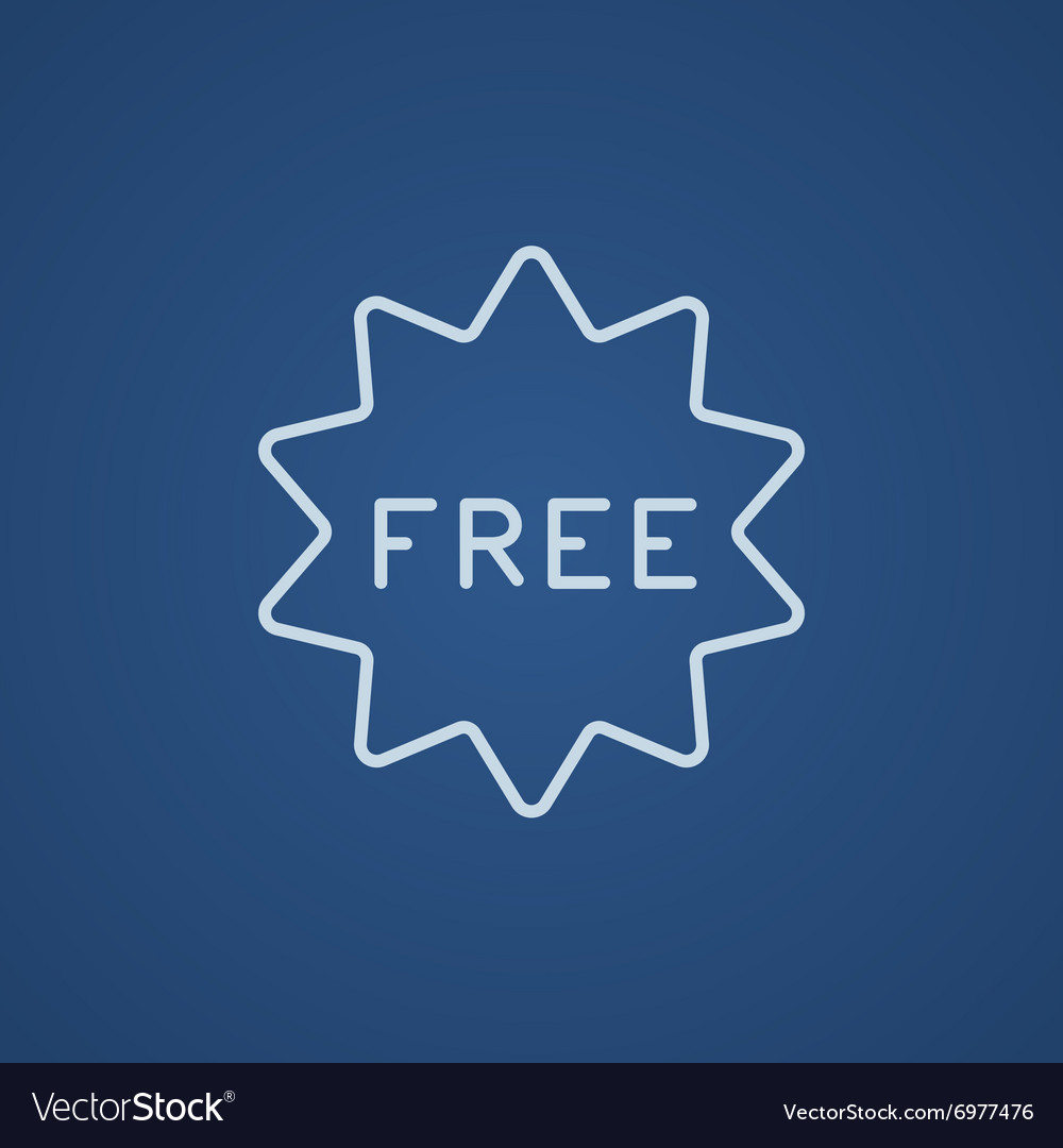 Free tag line icon