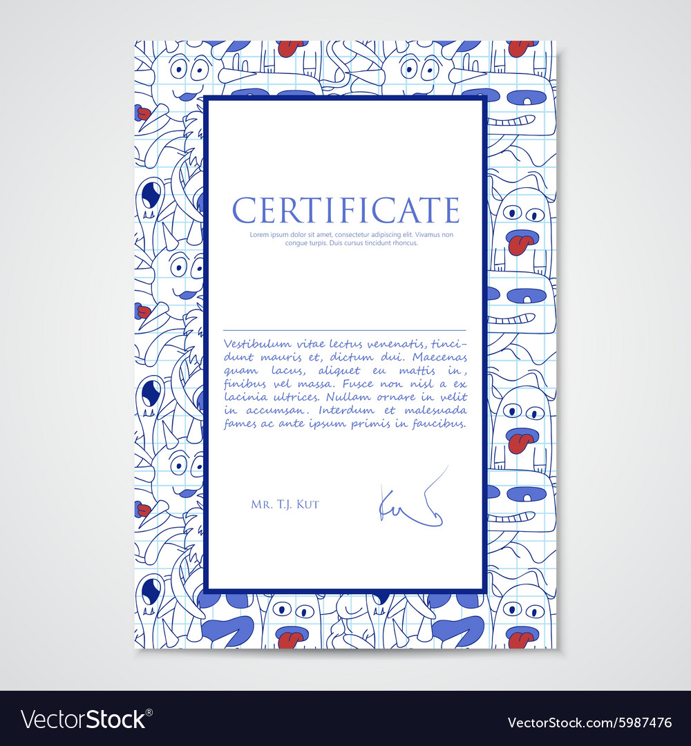 Graphic design template document with abstract