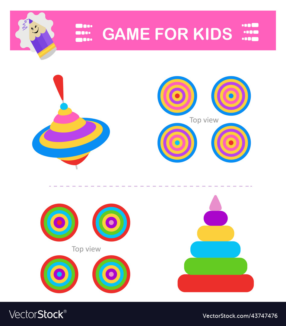 Logical puzzle game vector image Logical puzzle game