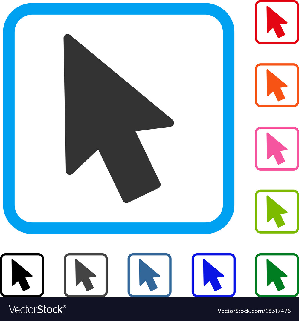 Mouse pointer framed icon