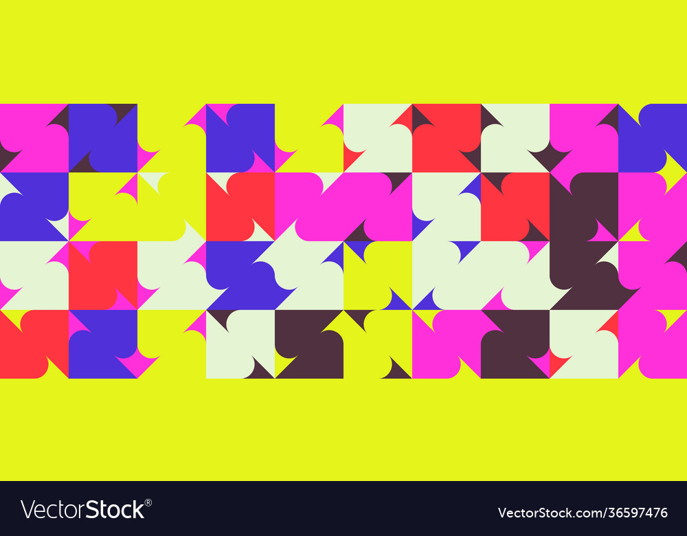 Neon abstract pattern design vector image Neon abstract pattern design