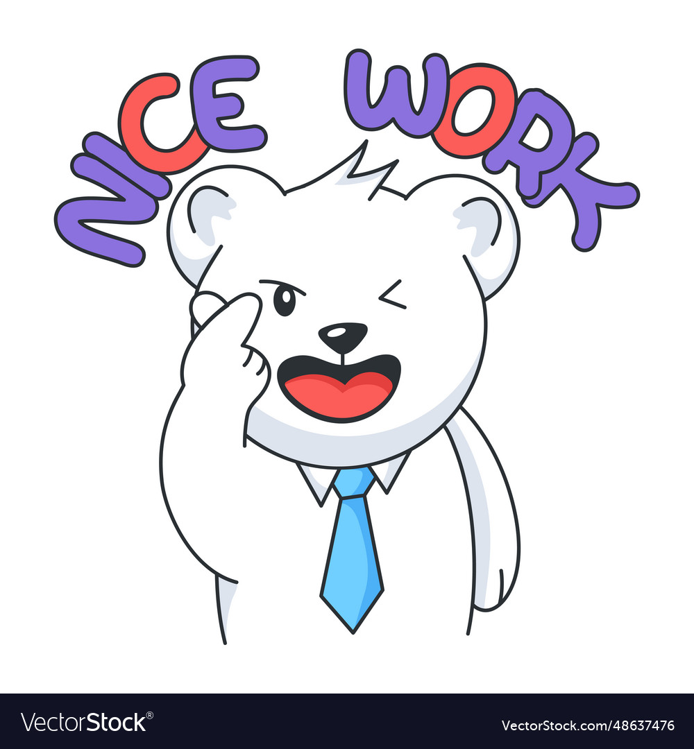 Nice Work Royalty Free Vector Image VectorStock nice-work-royalty-free-vector-image-vectorstock