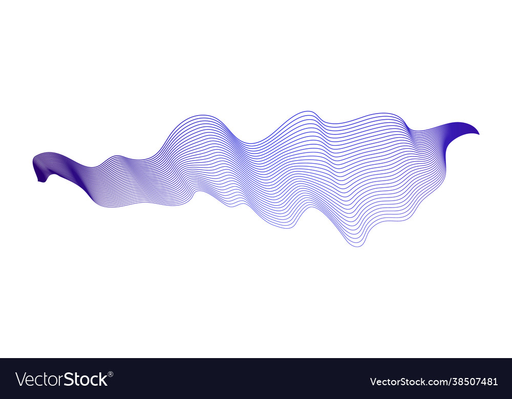 Abstract backdrop with wave gradient lines vector image Abstract backdrop with wave gradient lines