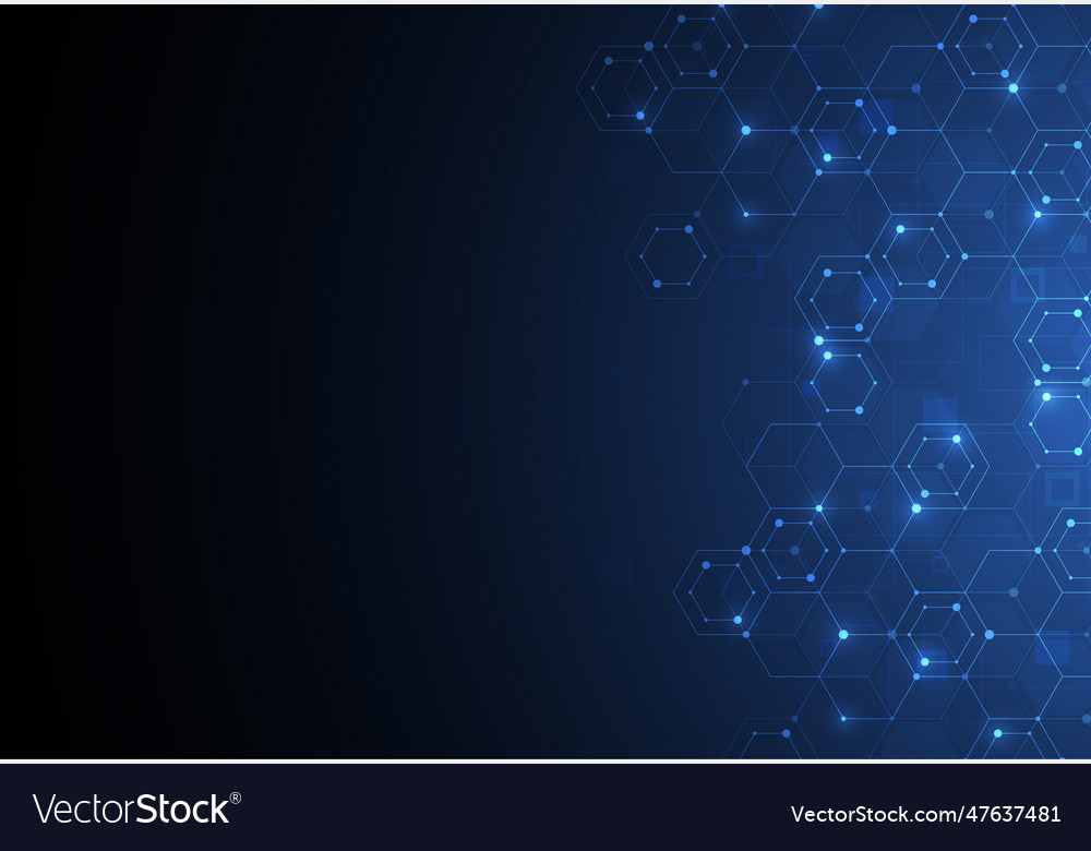 Abstract science template technology lines vector image Abstract science template technology lines