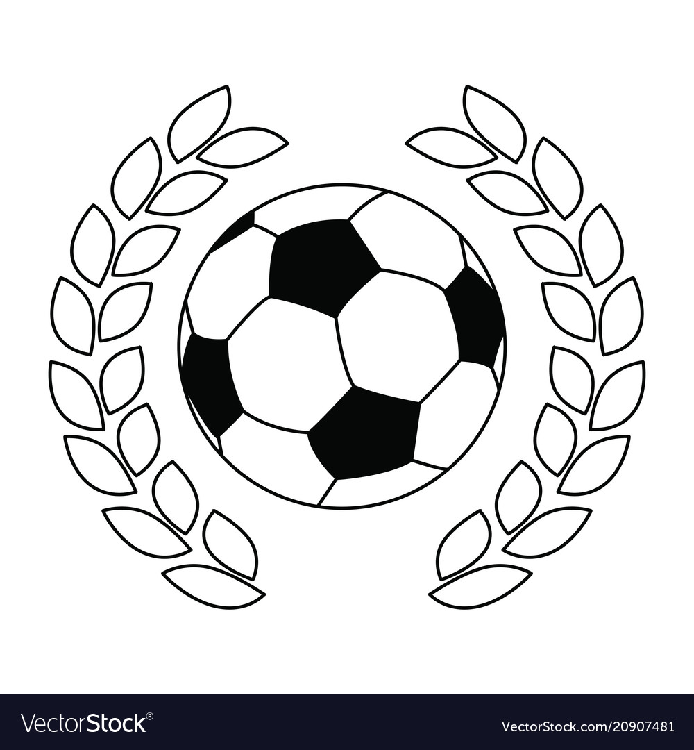 Abstract soccer object vector image Abstract soccer object