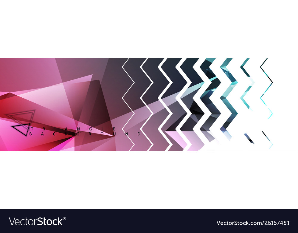 Abstract triangle background with colorful