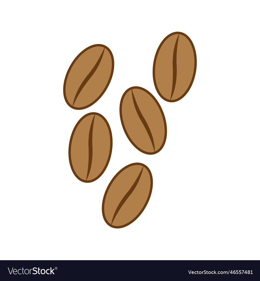 Coffee beans organic food arabic logo