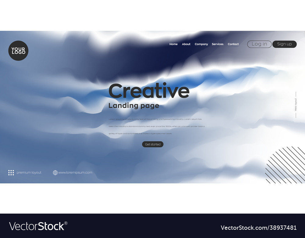 Colorful abstract web slider background Vector Image Colorful abstract web slider background
