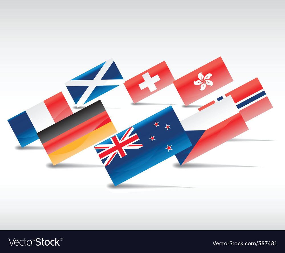 Flags Royalty Free Vector Image - VectorStock