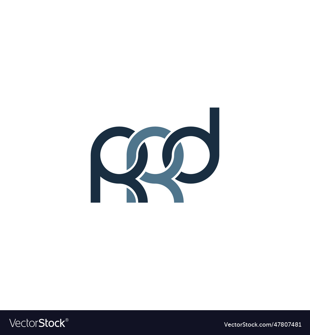 Letters rrd monogram logo design