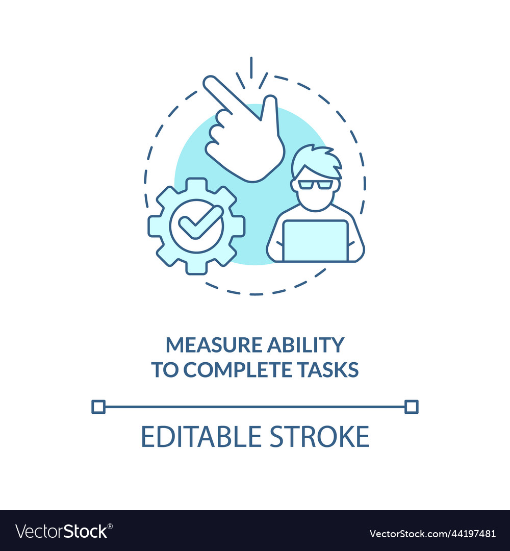 Measure ability to complete tasks turquoise