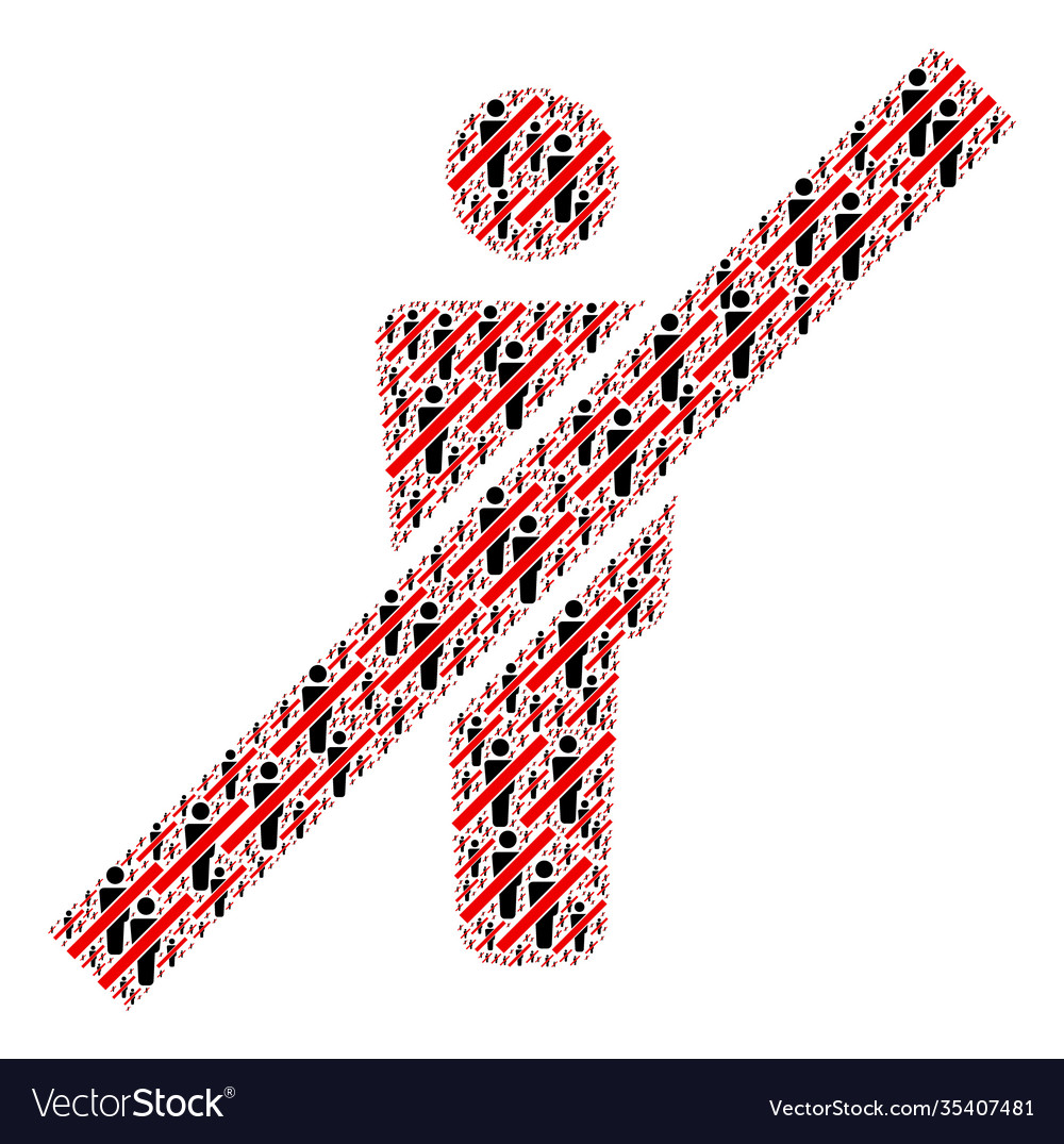 Remove man fractal composition itself items vector image Remove man fractal composition itself items