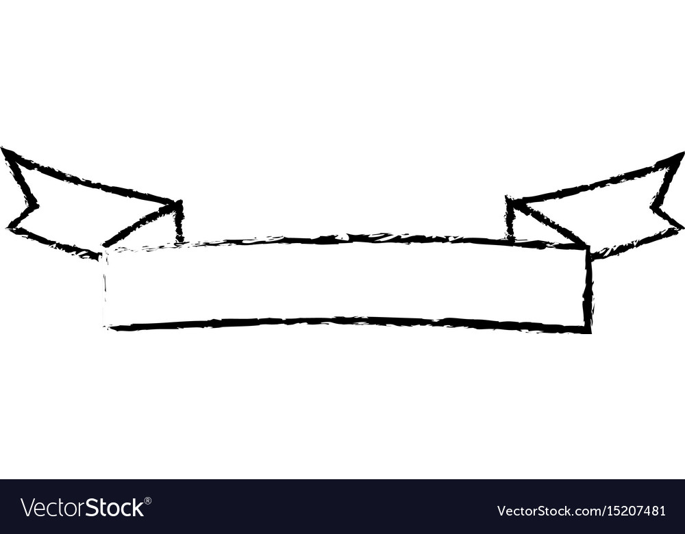 Ribbon Banner Blank Decoration Icon Royalty Free Vector