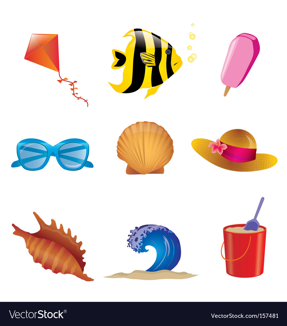 Summer objects set