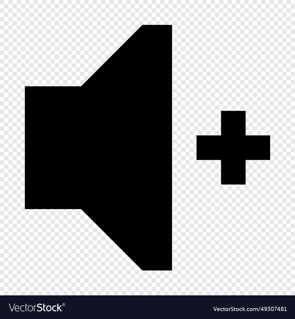 Volume up icon suitable for website ui design vector image Volume up icon suitable for website ui design