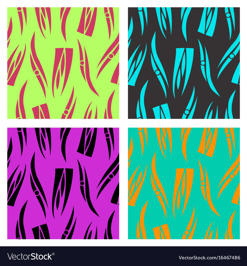 Assembly of patterns in striped style