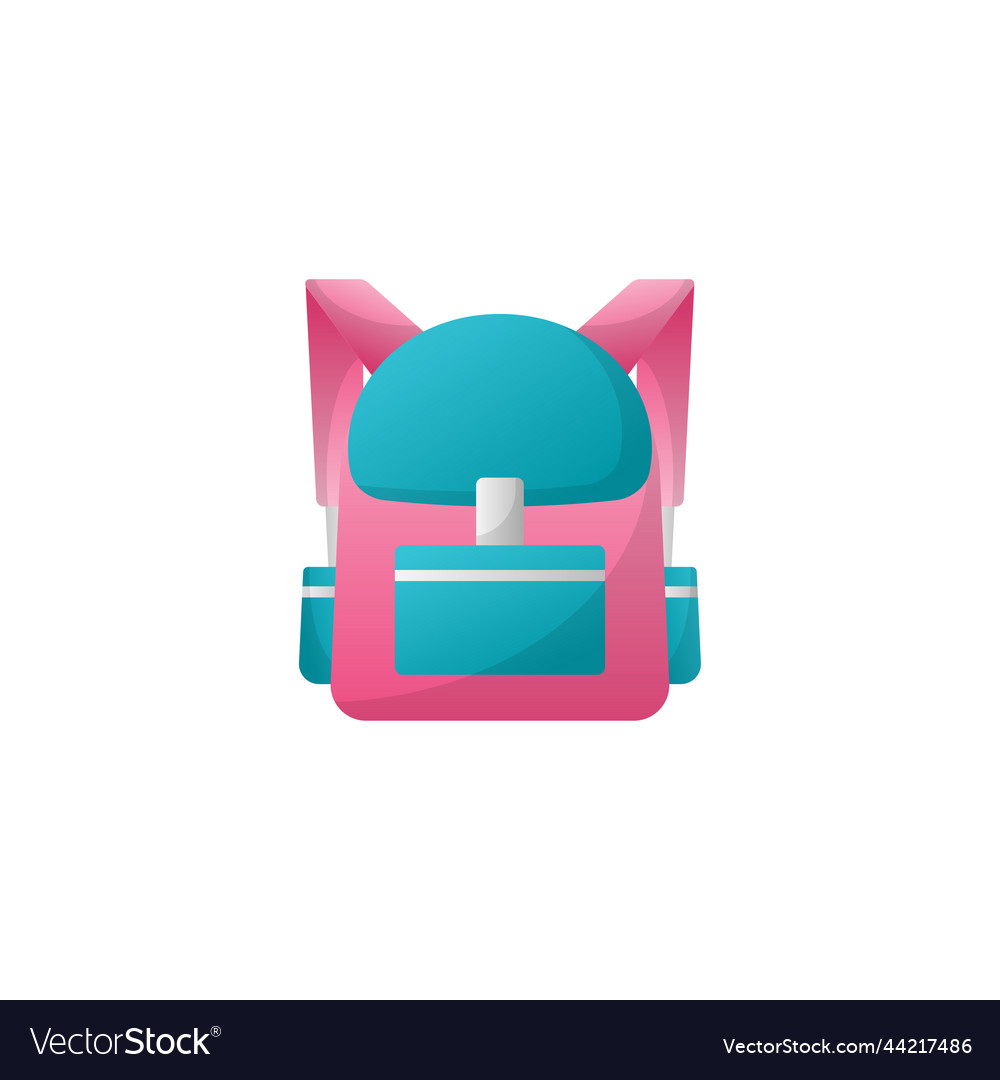 Backpack icon design template Royalty Free Vector Image