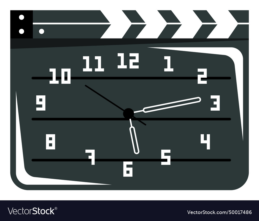 Black and white wall clock showing time