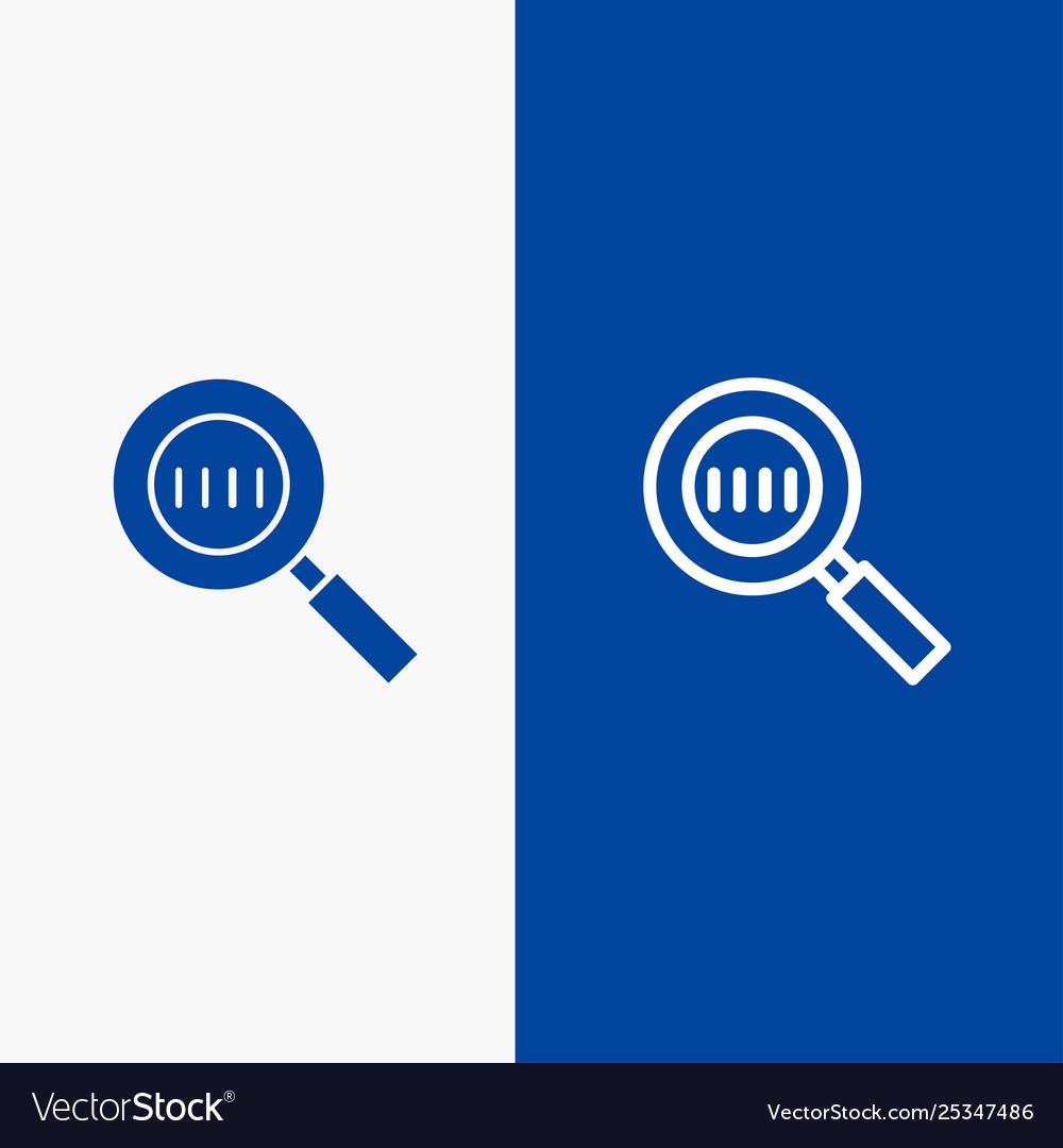 Code search magnifier magnifying line vector image Code search magnifier magnifying line