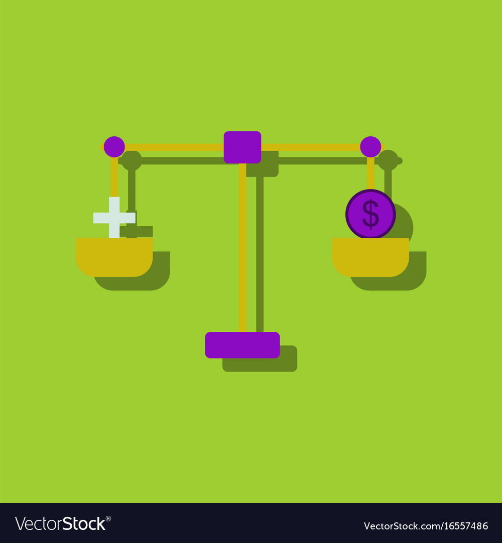 Flat icon design collection scales with cross