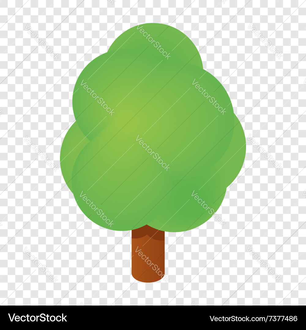 Isometric tree icon Royalty Free Vector Image - VectorStock