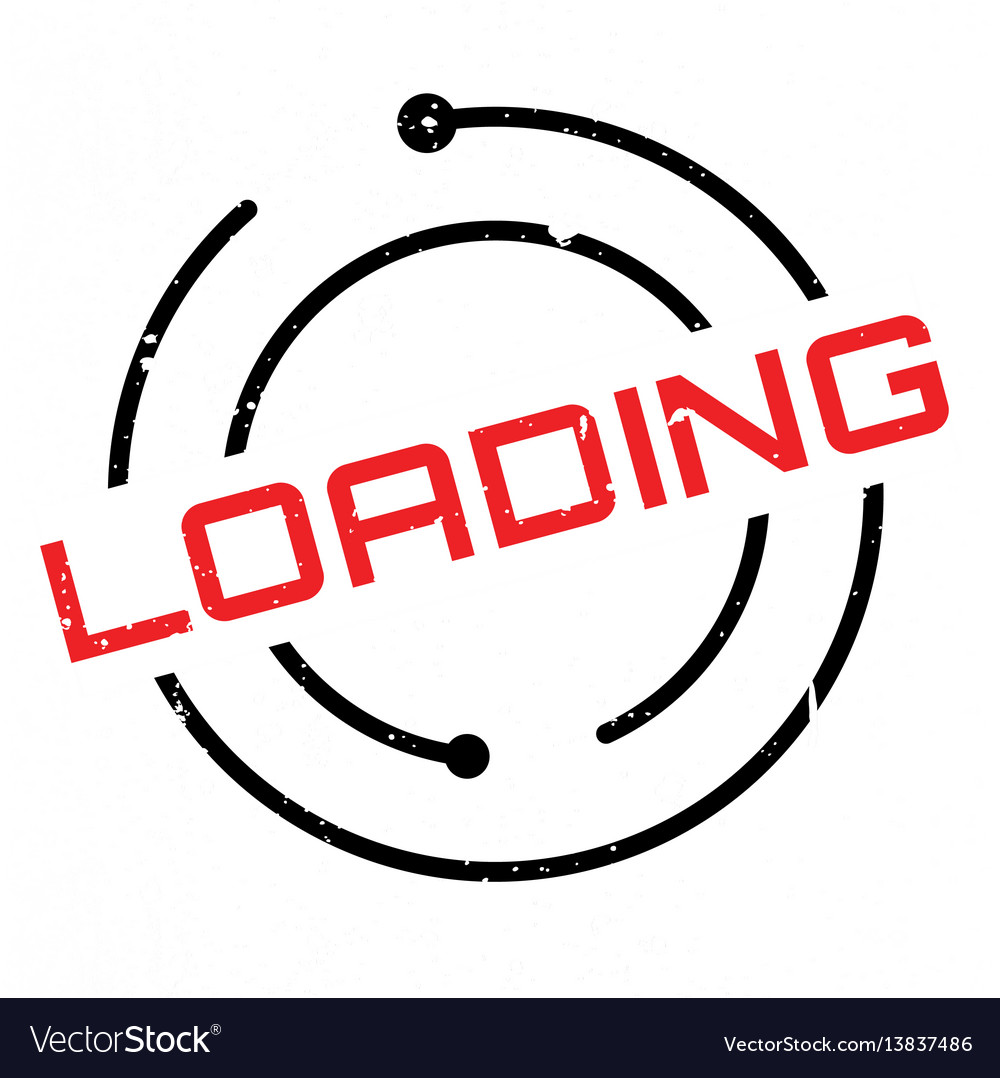 Loading rubber stamp Royalty Free Vector Image