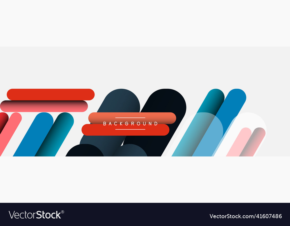 Overlapping round shapes and lines background vector image Overlapping round shapes and lines background