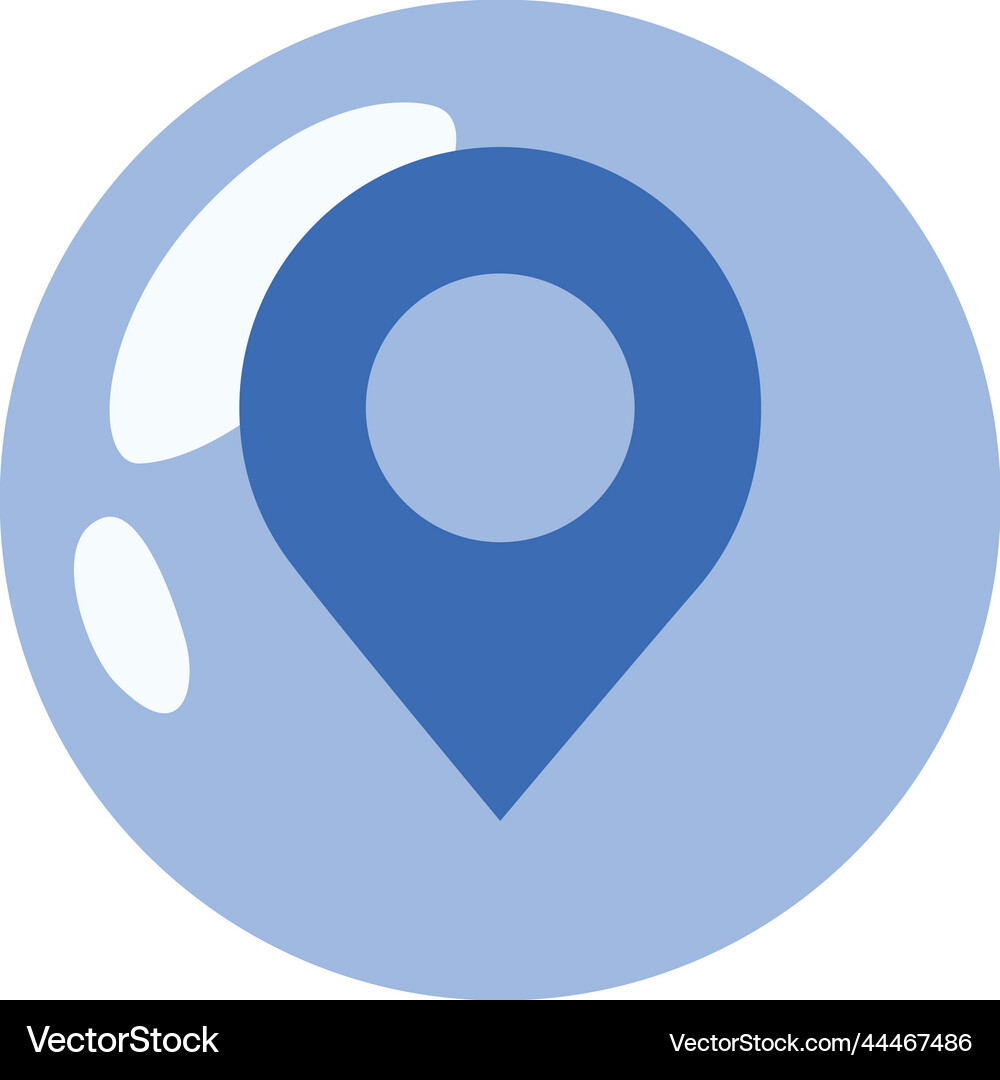 Pin pointer location Royalty Free Vector Image