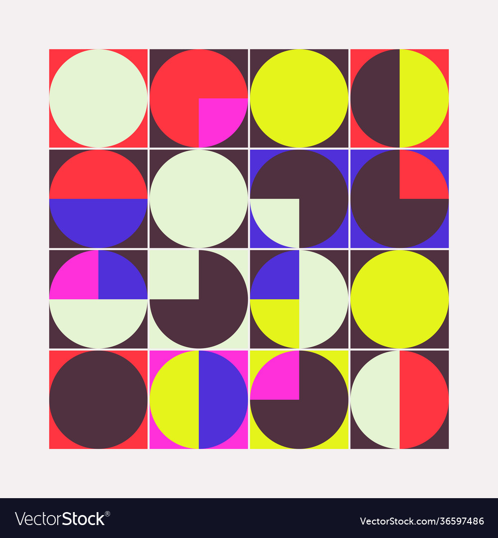 Retro future abstract pattern vector image Retro future abstract pattern