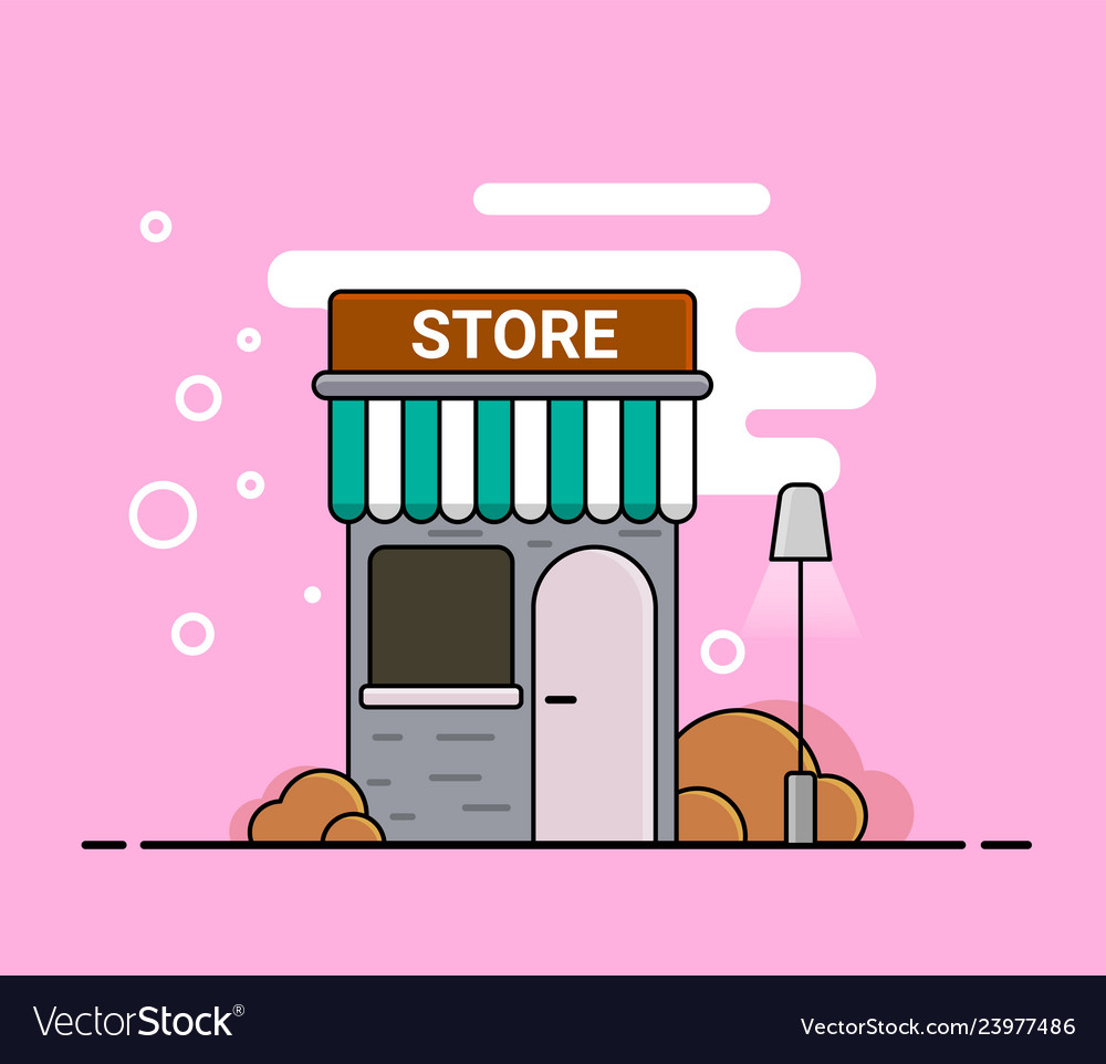 Store im Cartoon-Stil