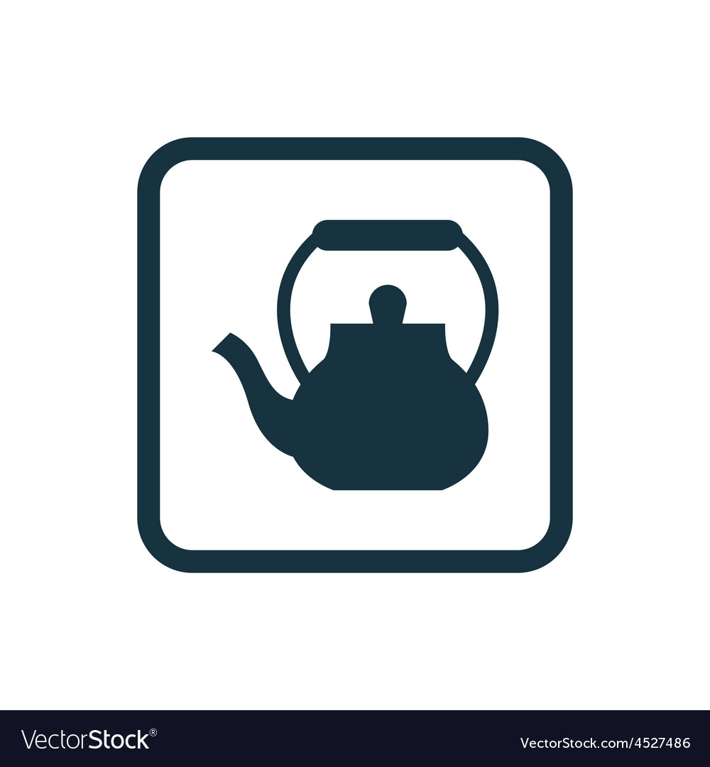 Teapot icon rounded squares button
