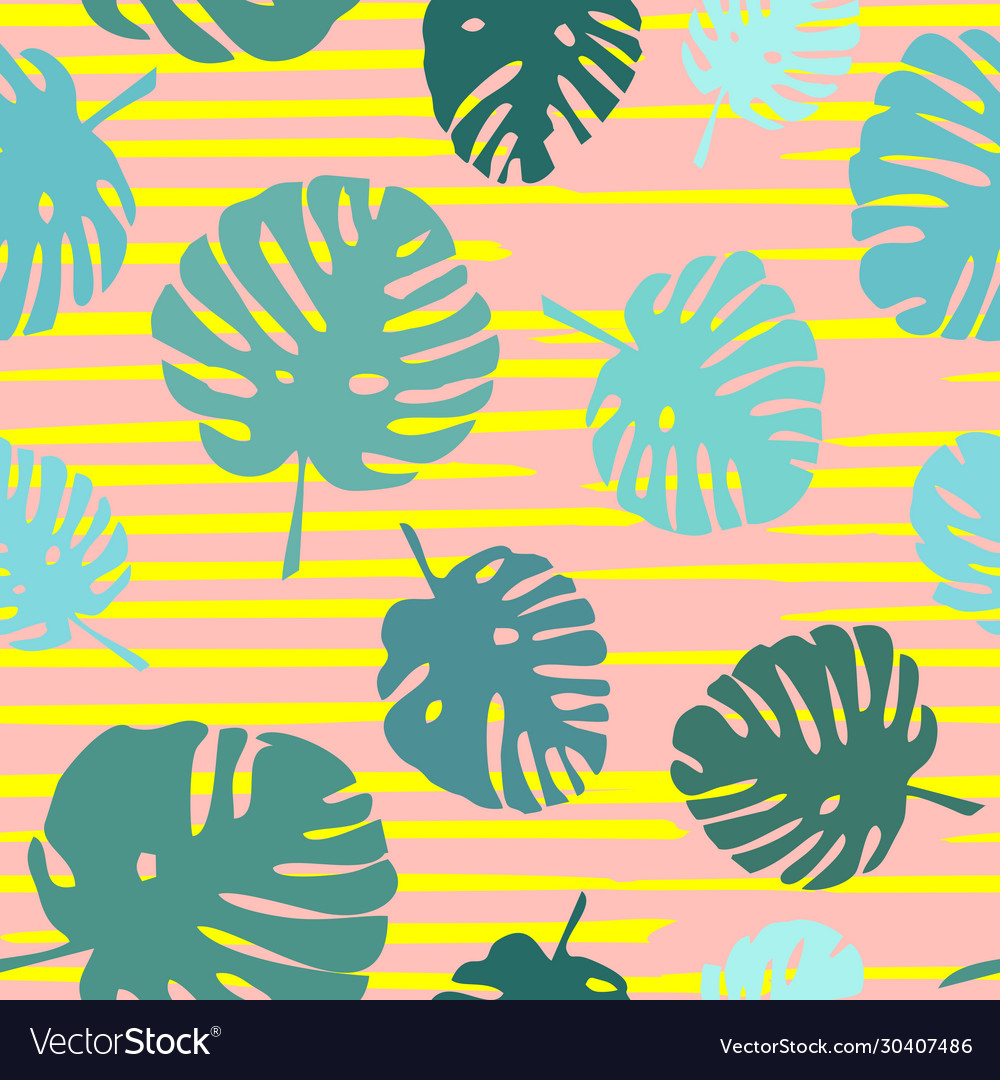 Tropical Palm Leaf Pattern