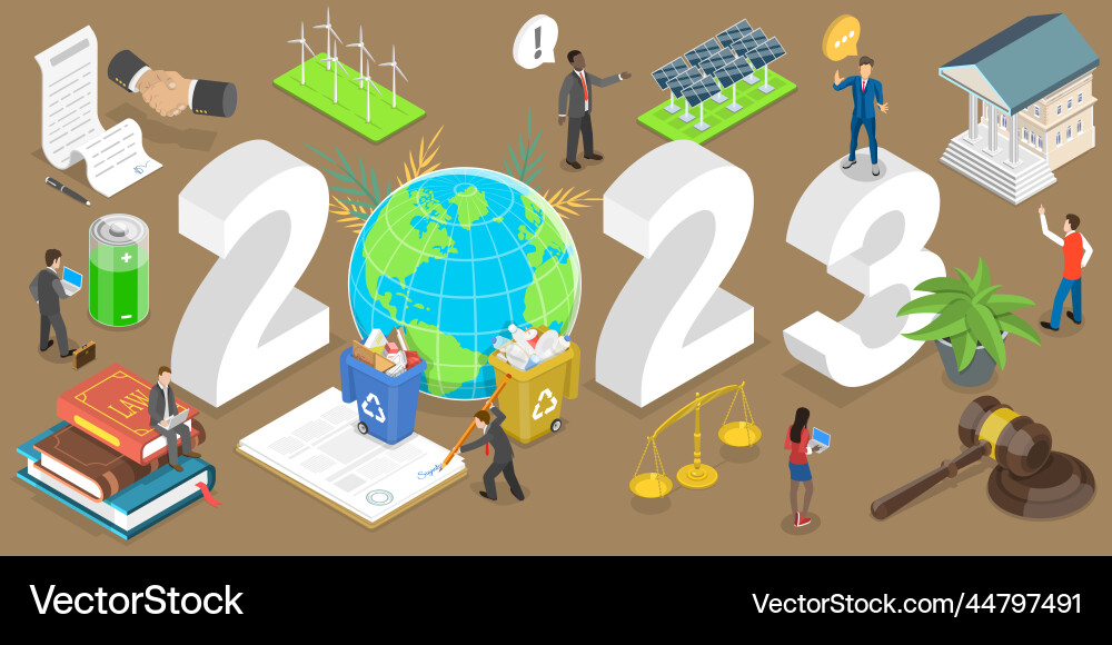 3d isometric flat conceptual Royalty Free Vector Image