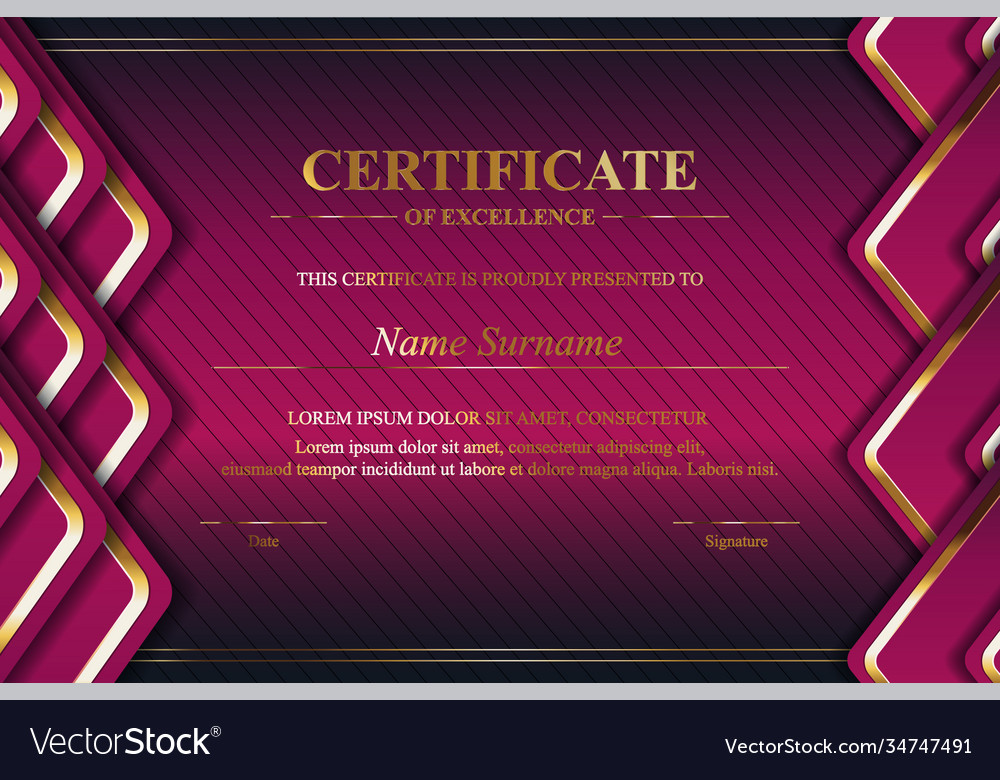 Creative certificate appreciation award