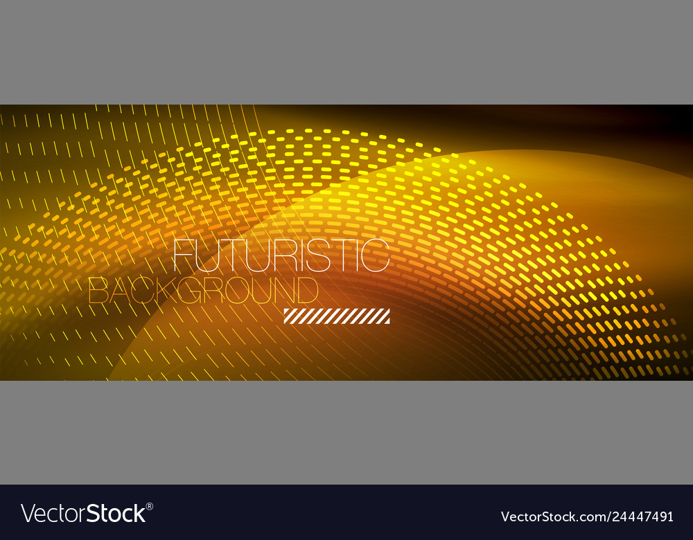 Digital flowing wave particles abstract background Vector Image Digital flowing wave particles abstract background