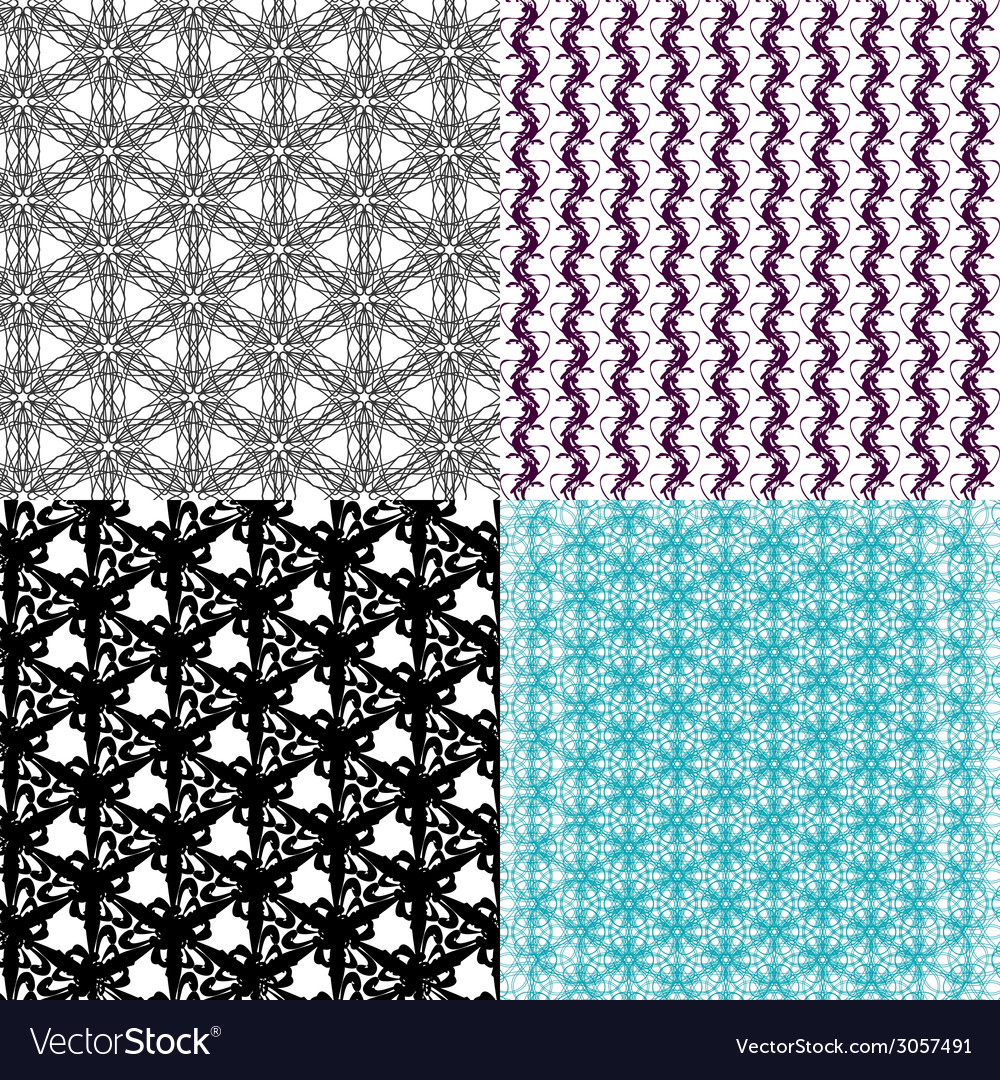 Geometric patterns tiling set of abstract vintage