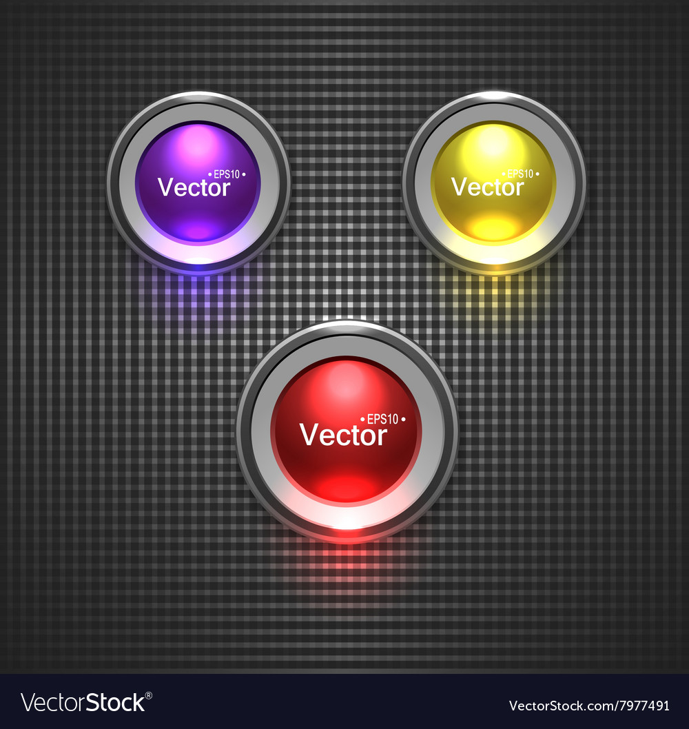 Glossy Buttons - Lightbulb Effect