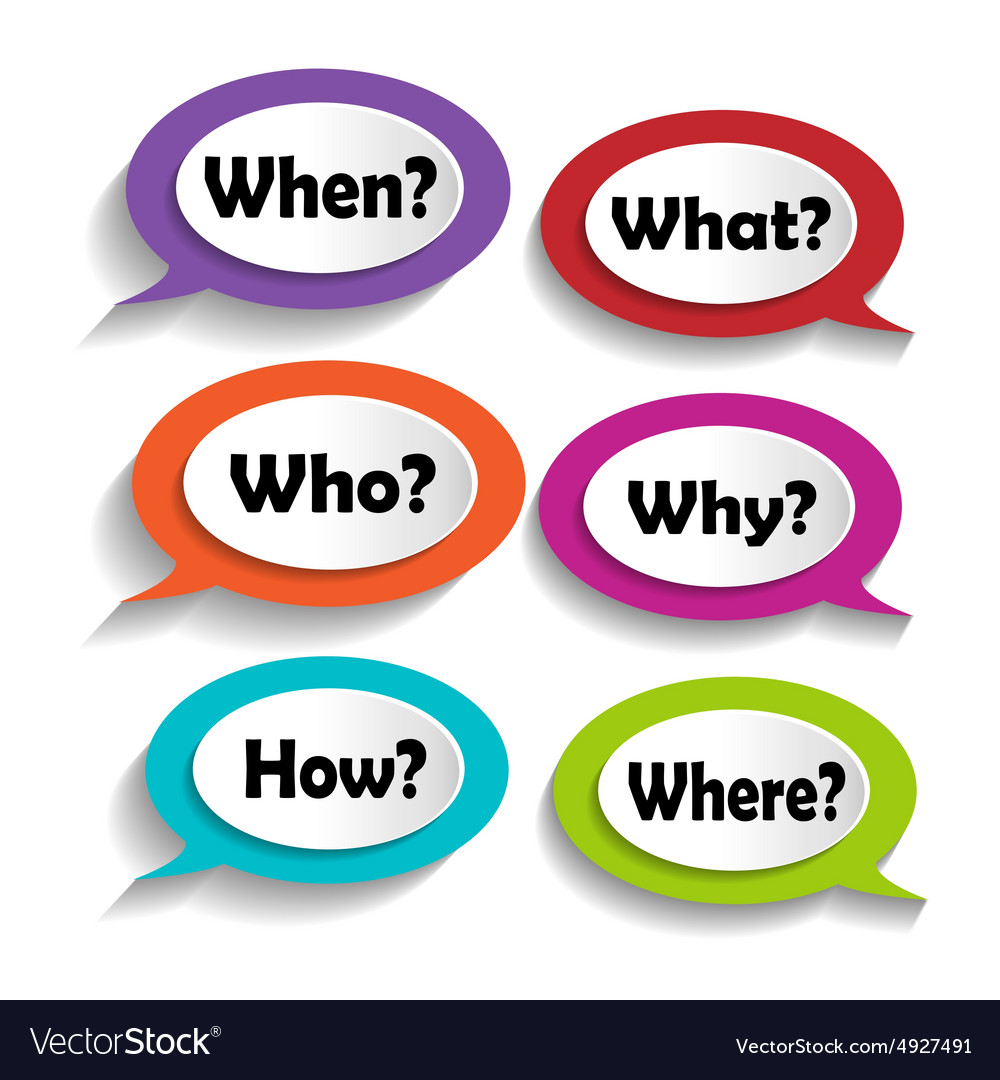 Icons with questions Royalty Free Vector Image