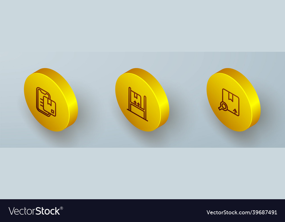 Set isometric line document tracking marker